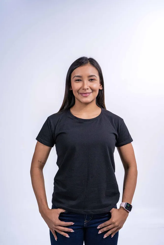 Camiseta mujer algodón peinado